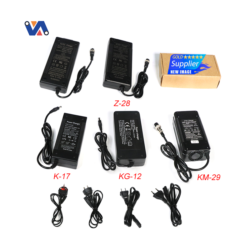 24v 2A /29.4V 2A/36V 2A  42V 1A  2A 3A  4A  5A 54.6V 2A 3A 67.2v 2A Battery Lithium Charger For Electric Scooter Bike Hoverbod