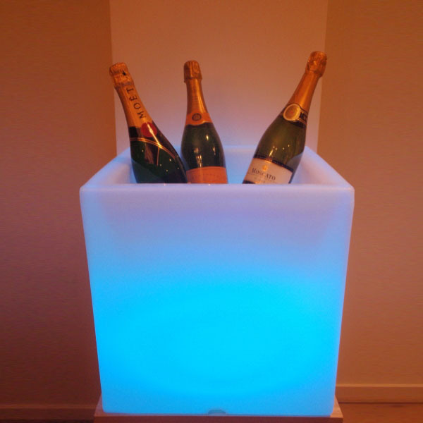 New product! LED lighted ice bucket wireless rechargeable led illuminated ice bucket for all drinks