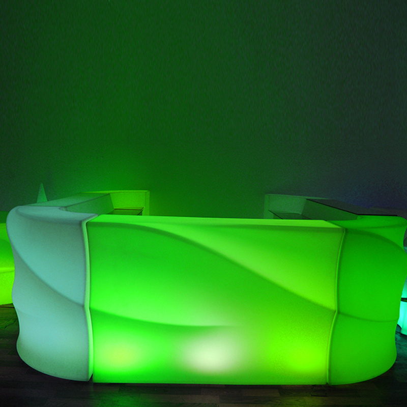 led bar counter / illuminated mobile bar / lighted bar furniture glowing bar table and chairs