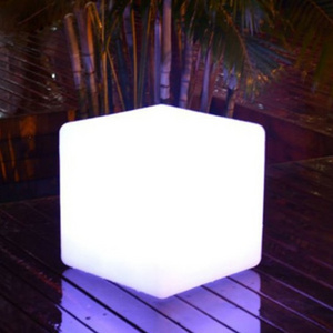 Outdoor LED light cube illuminated LED PE material chair cube LED glowing cube chair