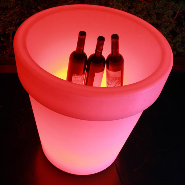 New product! LED lighted ice bucket wireless rechargeable led illuminated ice bucket for all drinks