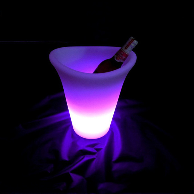 New product! LED lighted ice bucket wireless rechargeable led illuminated ice bucket for all drinks