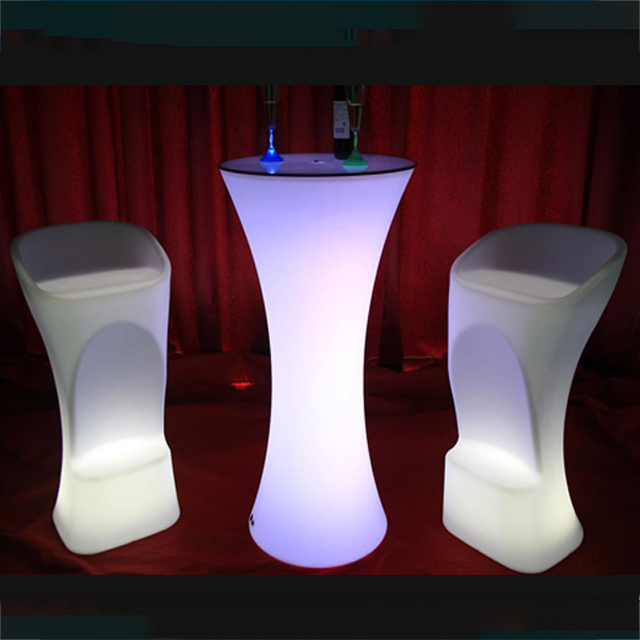 Led Light Up Bar Cocktail Tables Wholesale Round Plastic Bar Cocktail Table Portable Led Furniture