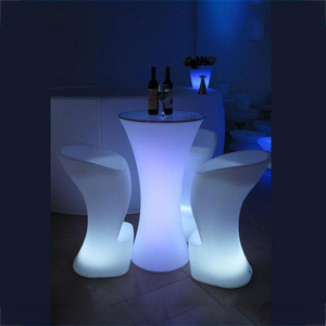 Led Light Up Bar Cocktail Tables Wholesale Round Plastic Bar Cocktail Table Portable Led Furniture