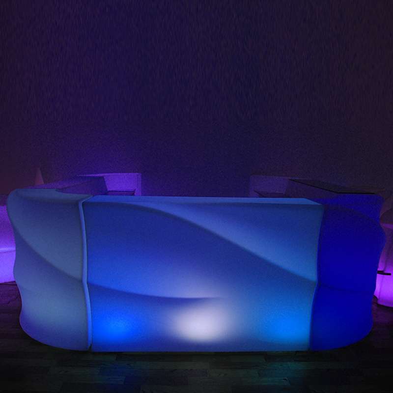 led bar counter / illuminated mobile bar / lighted bar furniture glowing bar table and chairs