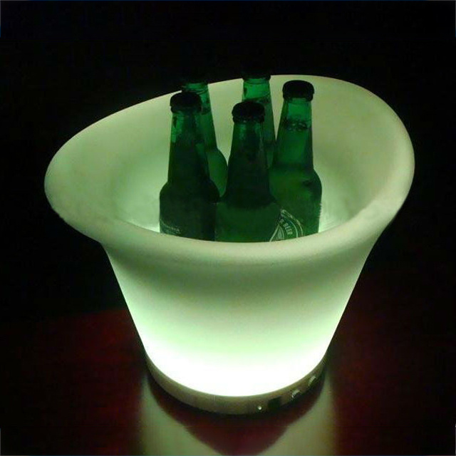 New product! LED lighted ice bucket wireless rechargeable led illuminated ice bucket for all drinks