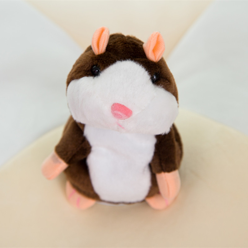 QY Spot wholesale custom Lovely Mimicry Pet Plush Toy Repeats What You Say Talking Hamster For Kids