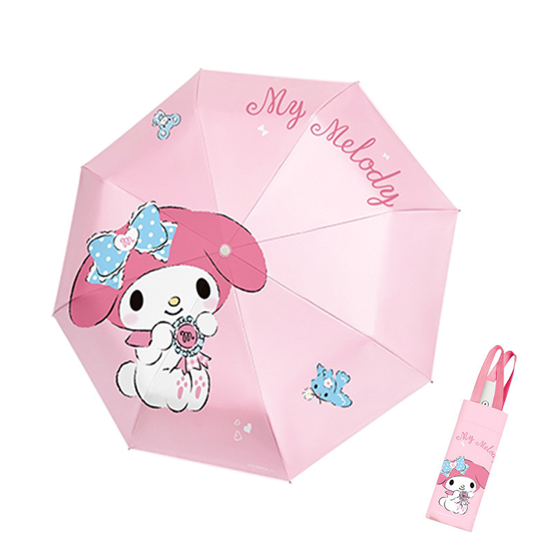 Cinnamoroll Travel Portable umbrella Kuromi Foldable Auto Open umbrella  Melody  UV Protection Folding Umbrella