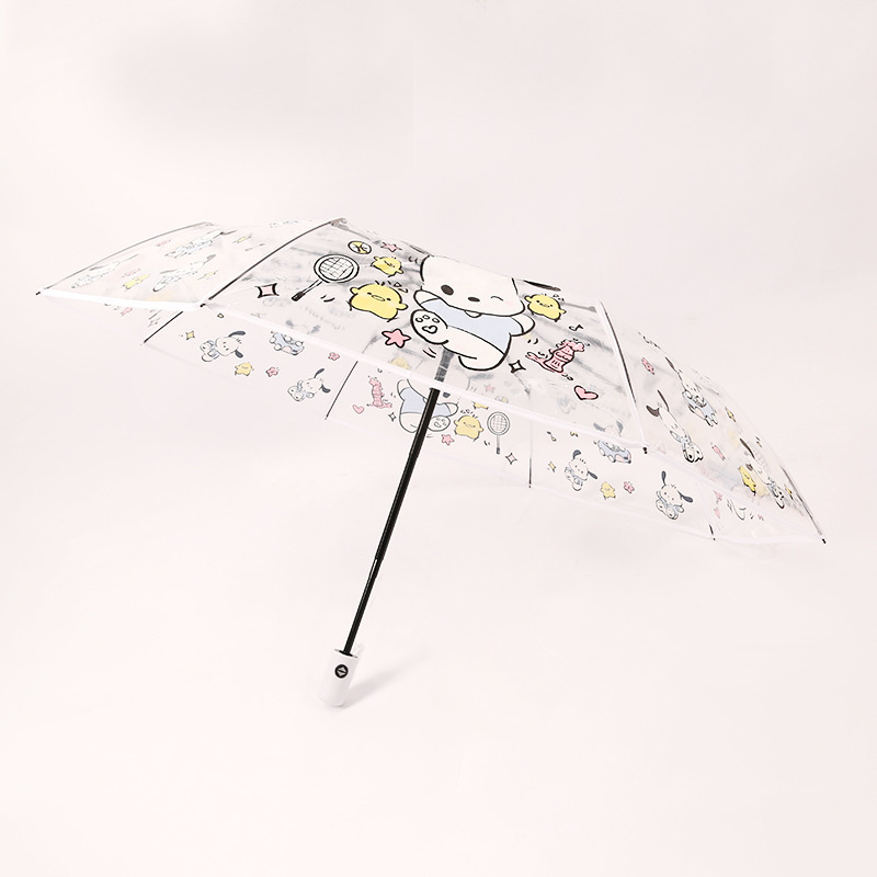 Cinnamoroll automatically folding umbrella Melody transparent umbrella Kuromi cartoon student UV protection umbrella