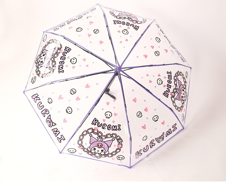 Cinnamoroll automatically folding umbrella Melody transparent umbrella Kuromi cartoon student UV protection umbrella