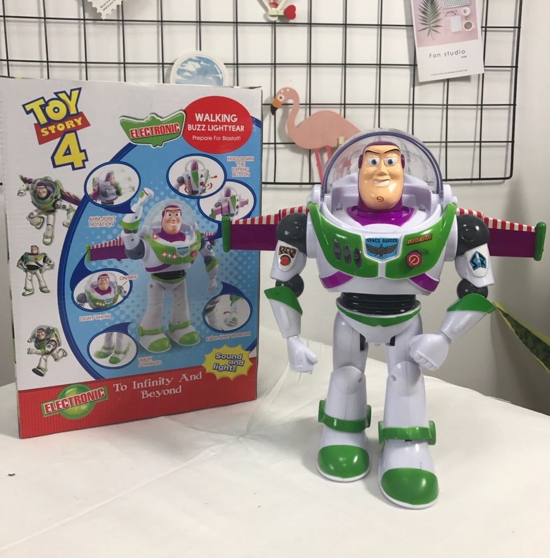 QY Spot Hot Spot Wholesale Toys Children's Story 4 Buzz Sound Light Year Doll Luminous Toy Model Story Robot Toy