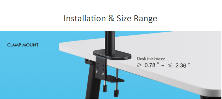 Double monitor arm Desktop 10