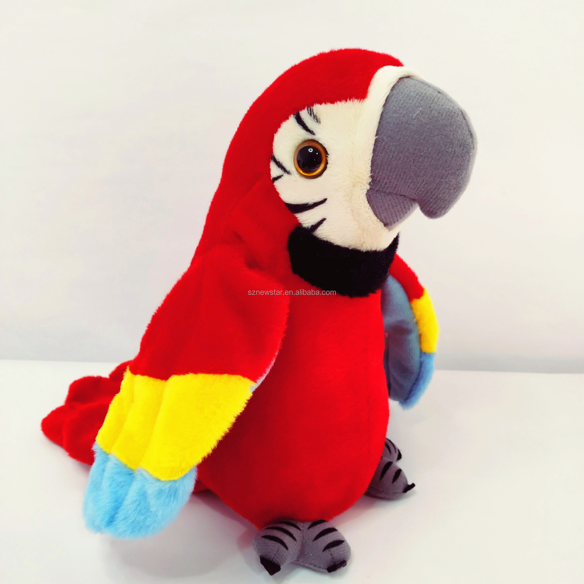 QY Recording parrot learning to speak parrot can twist and flap its wings tongue parrot children electric plush toy