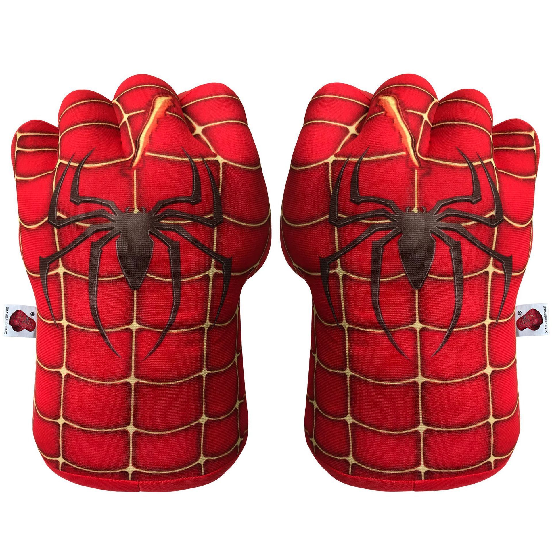 2024  Factory Direct green Giant Toy fist Gloves Custom Spider man Plush green Giant  Hands Fists Gloves