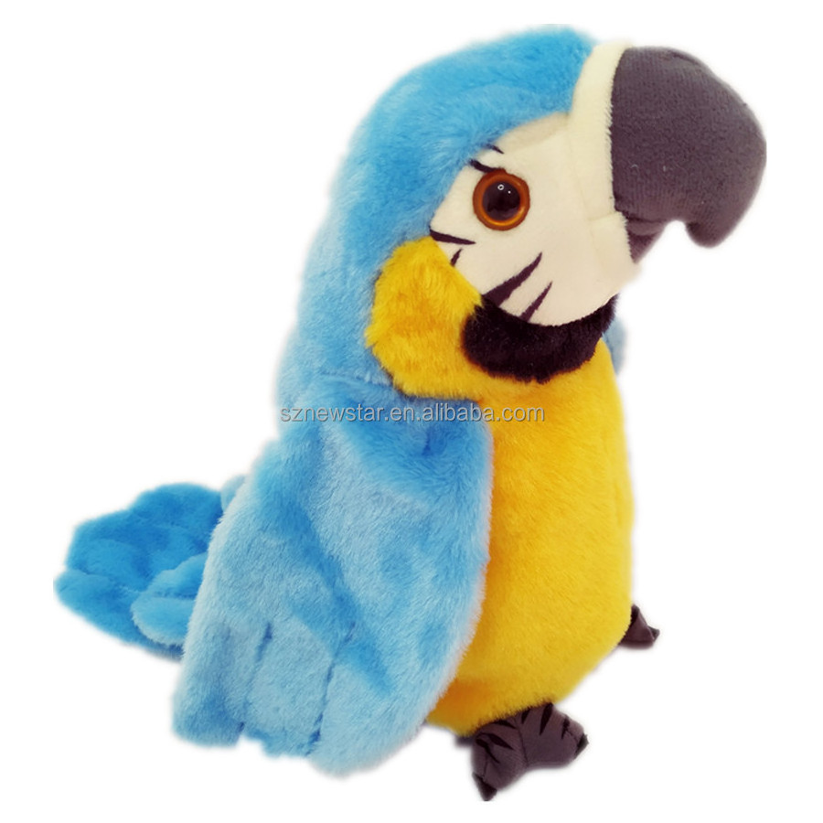 QY Recording parrot learning to speak parrot can twist and flap its wings tongue parrot children electric plush toy