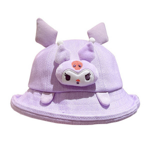 Newstar Anime Kids kuromi hat Children's cartoon cute Kuromi basin hat Sunhats for boys and girls