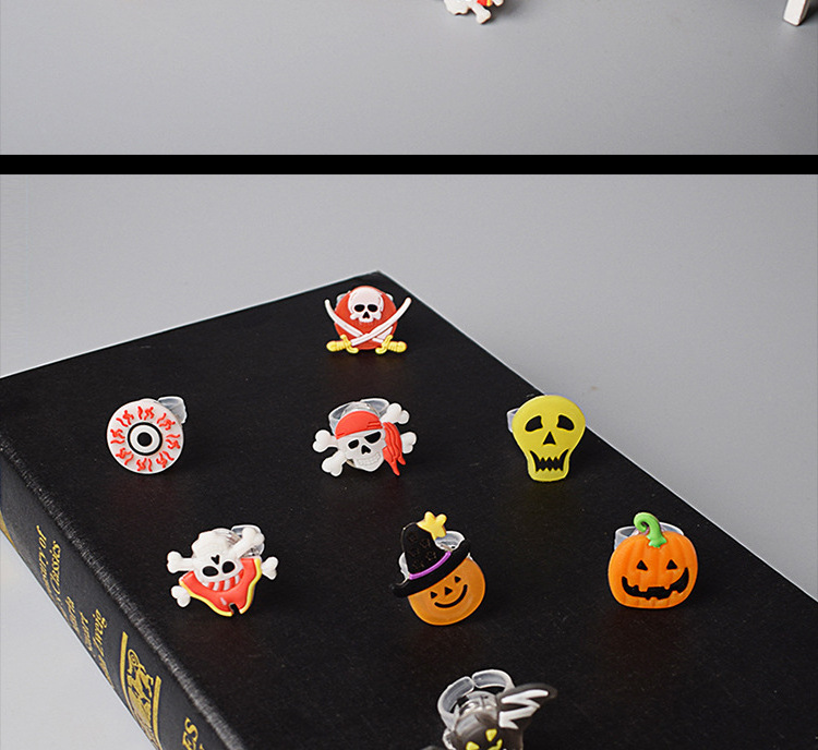 Halloween glow rings LED flash soft glue Christmas finger lights small toys for children