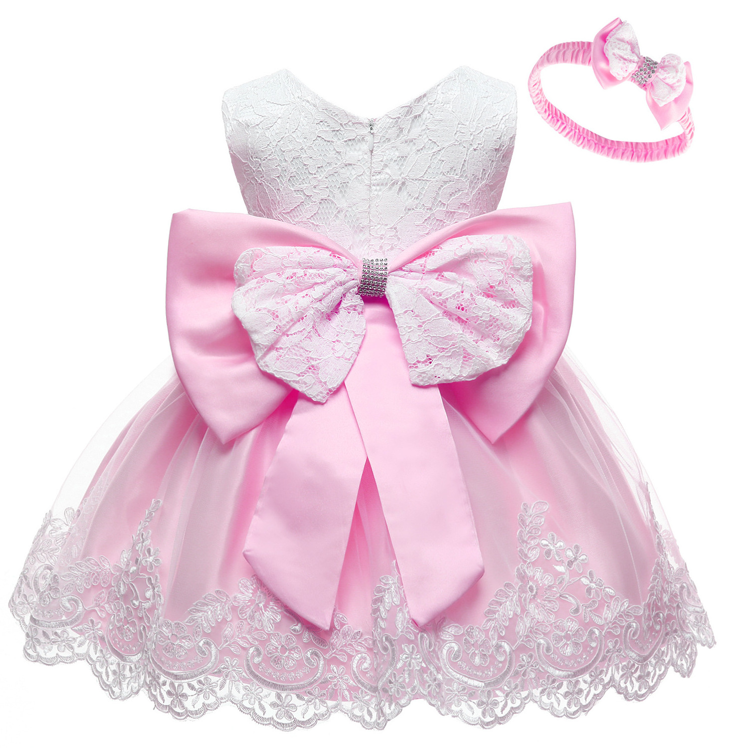 New star Baby Dresses Flower Wedding Party Princess Dress Newborn Baby Girls first birthday dress