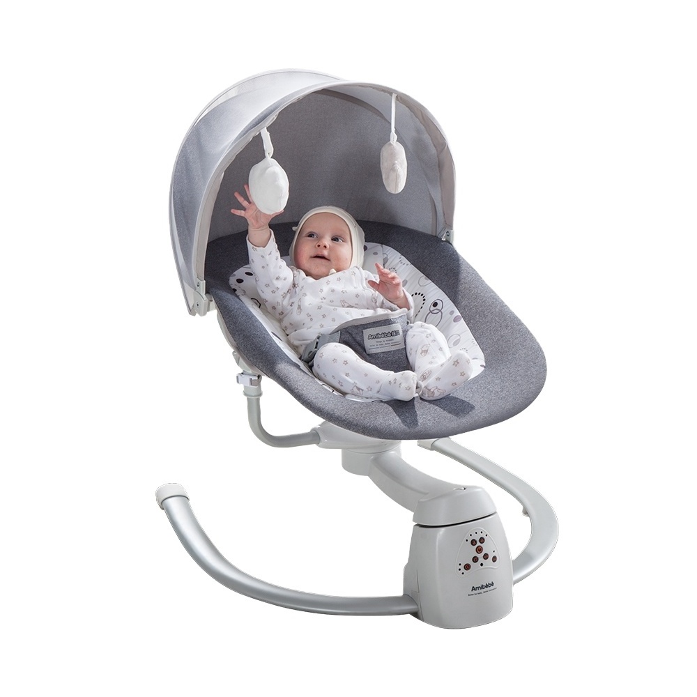 Original Xiaomi Ronbei Children Chair  Microwave Intelligence Speeds Amibebe Electric Swing Baby Chair For New Born Baby