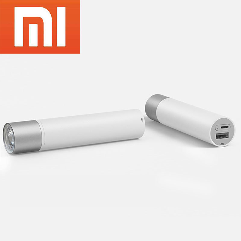 Global Version Xiaomi Mi LED Portable Flashlight 3250mAh Mi Power Bank Flashlight