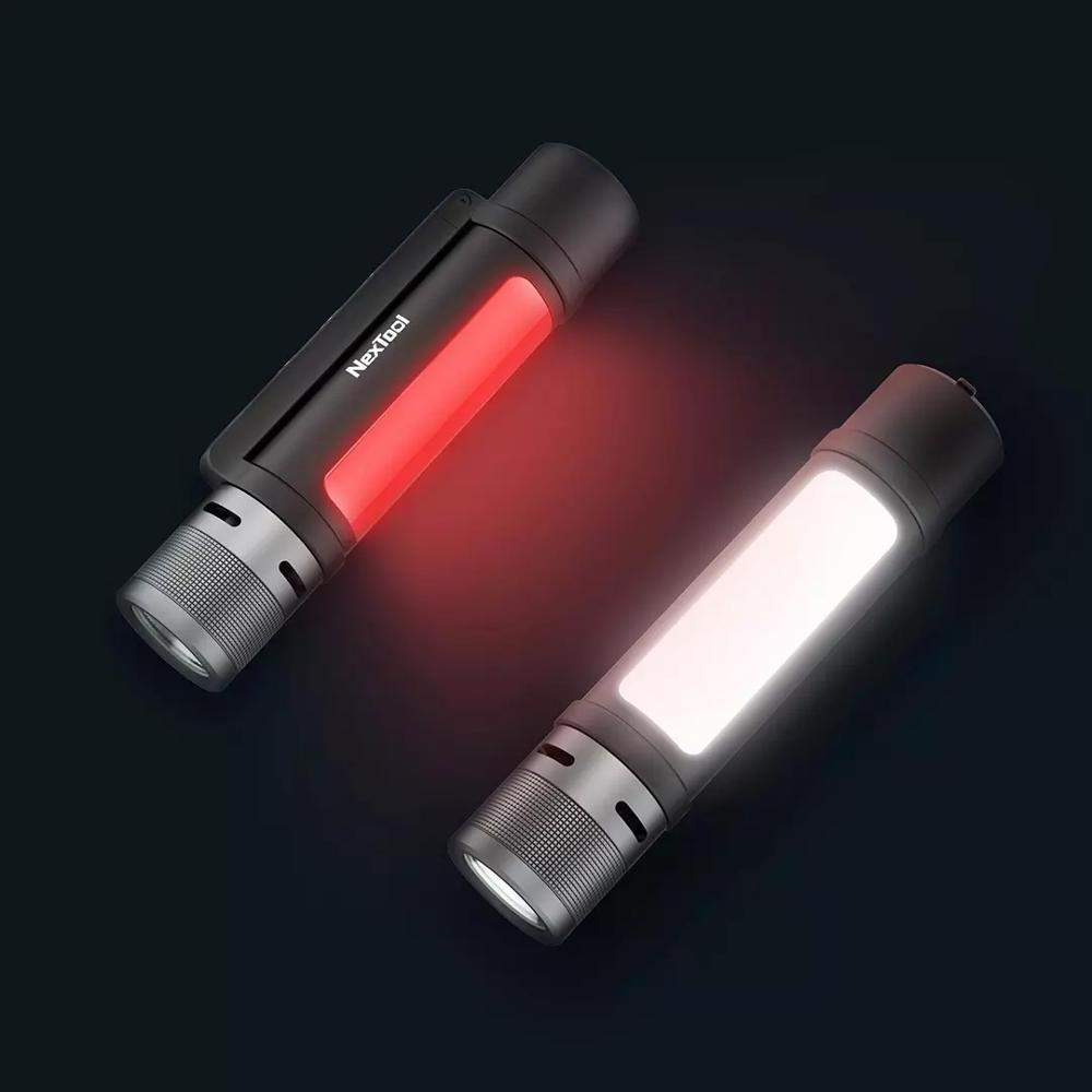 xiaomi NEXTOOL 6-in-1 1000lm Dual-light Zoomable Alarm Flashlight USB-C Rechargeable Mobile Power Bank Flashlights & Torches