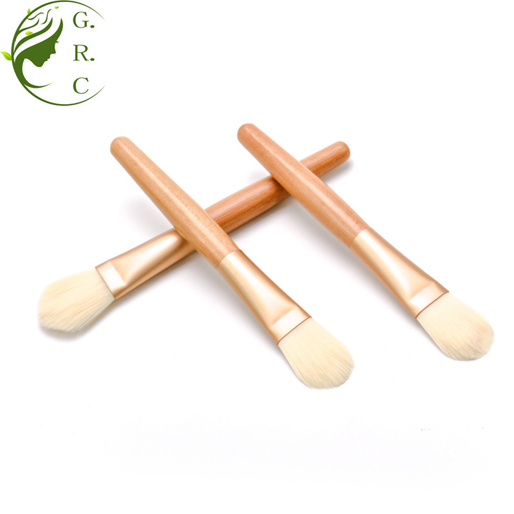 Best Quality Small Mini Single Custom Logo Make Up With Cosmetic Private Label Kabuki Makeup Mask Liquid Foundation Brush