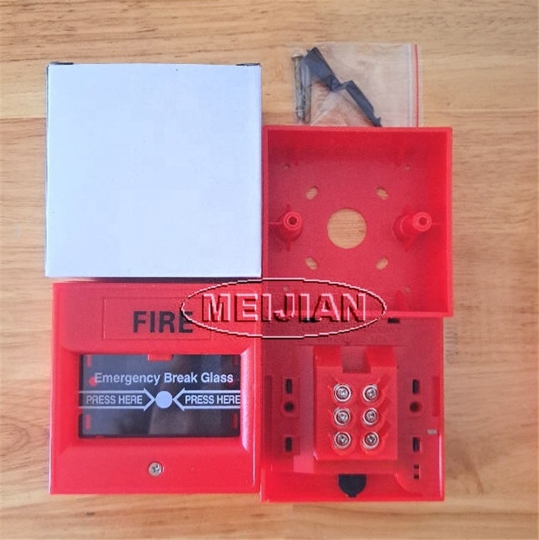 Emergency fire alarm break glass for fire alarm control panel