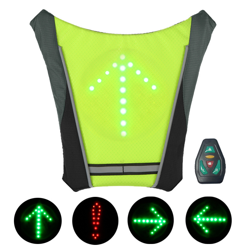 Hi Vis Outdoor Sport LED Flashing Safety Reflective Belt Vest Adjustable Night Running & Cycling Led Vest