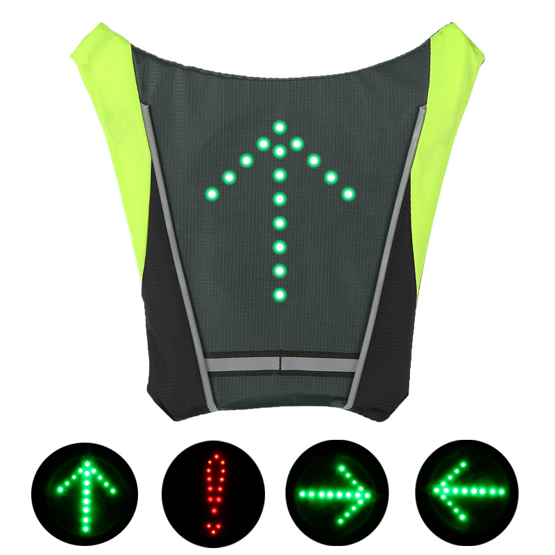 Hi Vis Outdoor Sport LED Flashing Safety Reflective Belt Vest Adjustable Night Running & Cycling Led Vest