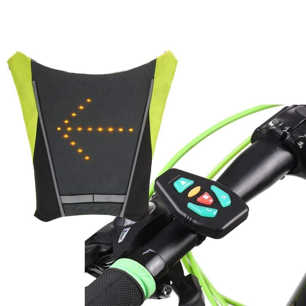 Outdoor sports security LED Direction indicator reflective vests led turn signal vest for Bicycle Scooter Road Safety