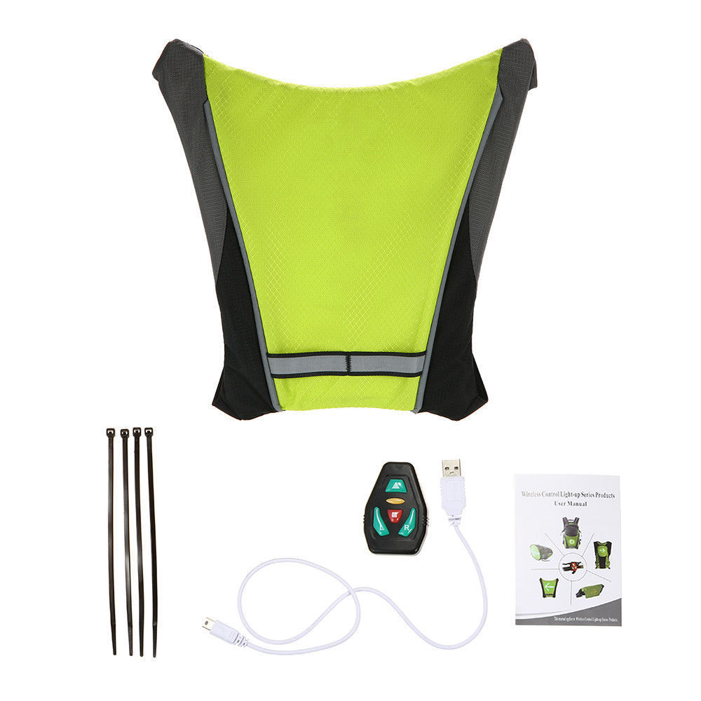 Traffic Vest for Runners Workers Jogging Biking at Night High Visibility Flashing LED Safety Gilet for safety