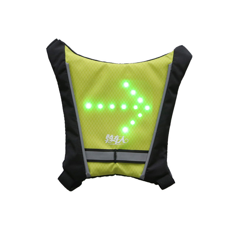 Backpack Led Light Turn Signal Attachment For Bike Backpack, Led Bike Cycle Backpack Cycling Vest