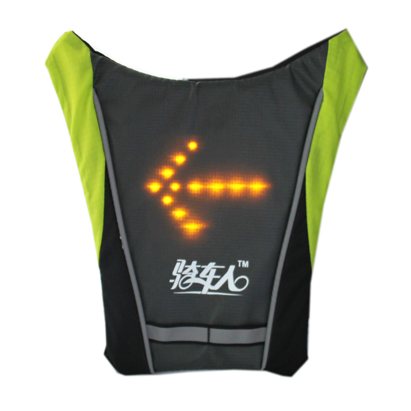 For safety unique present visible smart traffic lights jacket led turn signal vest for running cycling