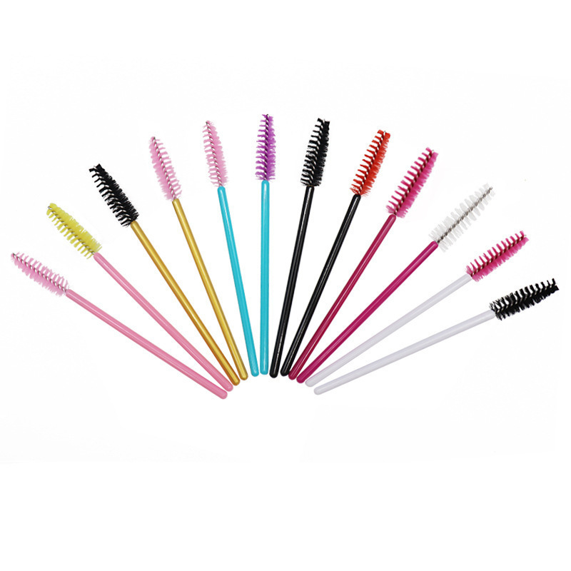 Disposable Micro Mascara Wands Lashes Spoolie Eyelash Comb Mini Eyebrow Brush