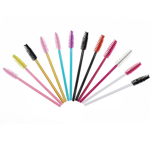 Disposable Micro Mascara Wands Lashes Spoolie Eyelash Comb Mini Eyebrow Brush