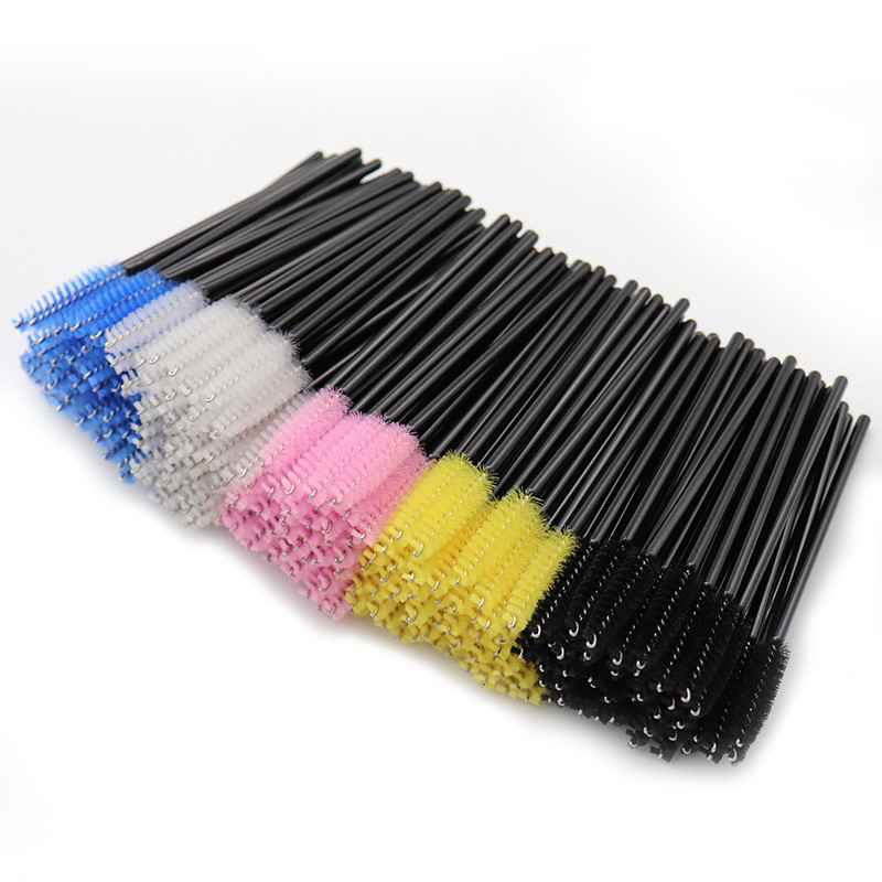 Disposable Micro Mascara Wands Lashes Spoolie Eyelash Comb Mini Eyebrow Brush