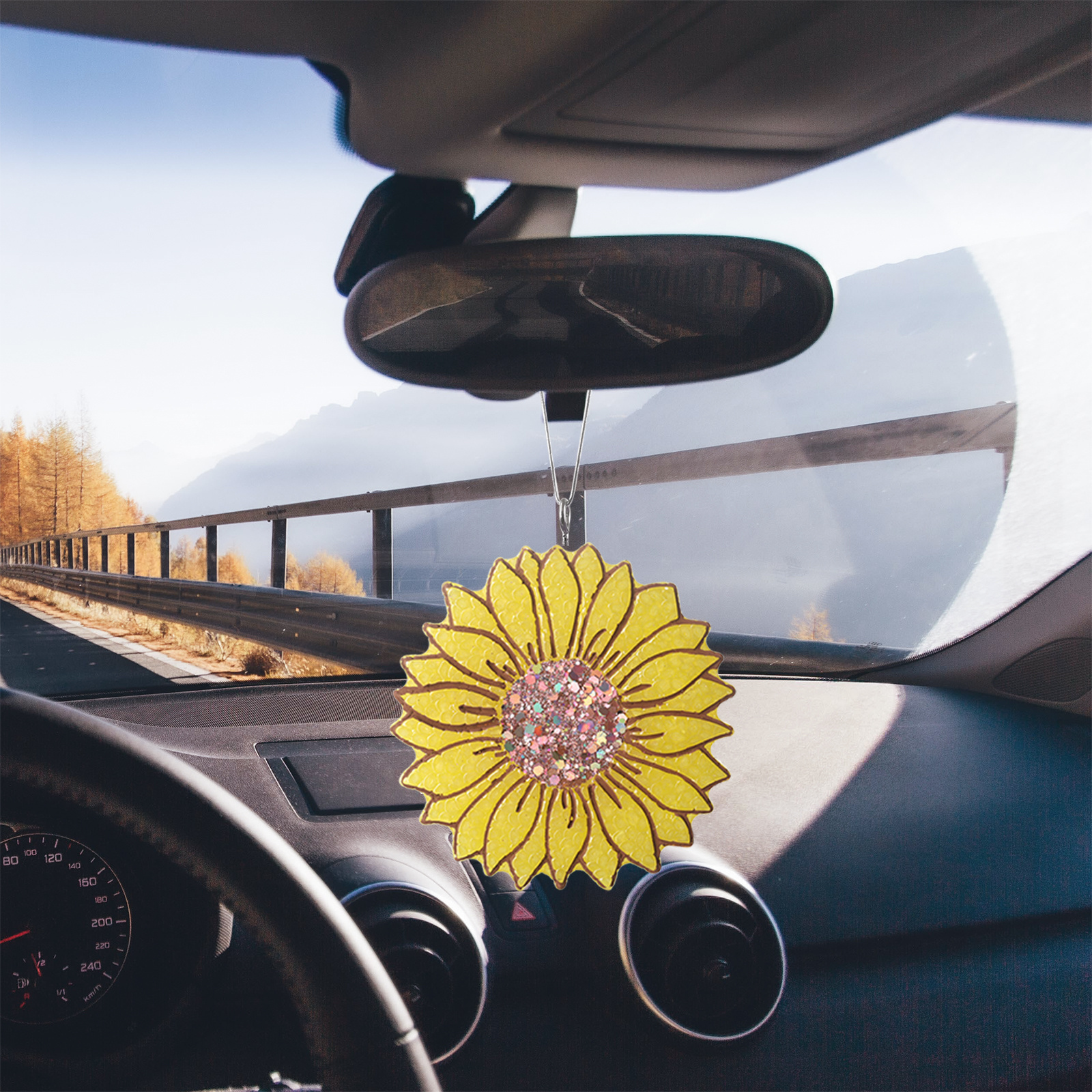 Sunflowers Car Freshie Custom Air Freshener Hanging Home Fragrance Scented Gifts Perfume For car, Drawers ,Closet ,Locker