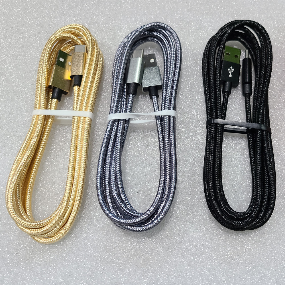 Suppliers Direct Sales Mobile Phone Nylon Braided USB Type C Charging Data Cable