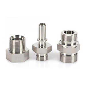 High Quality Custom Cnc Turning Air Hose Connector Fittings Stainless Steel Fittings