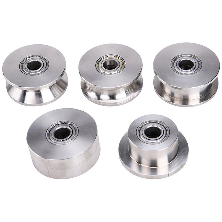 Customized Idler Pulley Stainless Steel Pulleys With Bearing