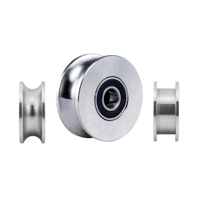 Customized Idler Pulley Stainless Steel Pulleys With Bearing