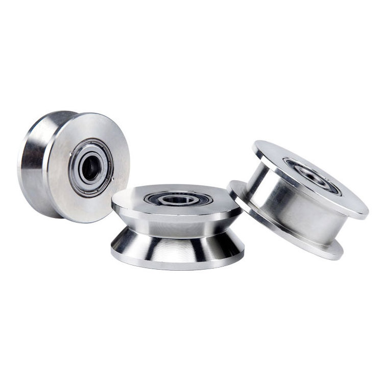 Customized Idler Pulley Stainless Steel Pulleys With Bearing