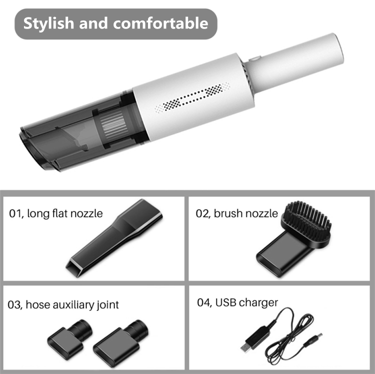 High Quality 12v 6000kpa HEPA Portable Cordless Small Car Vacuum Cleaner