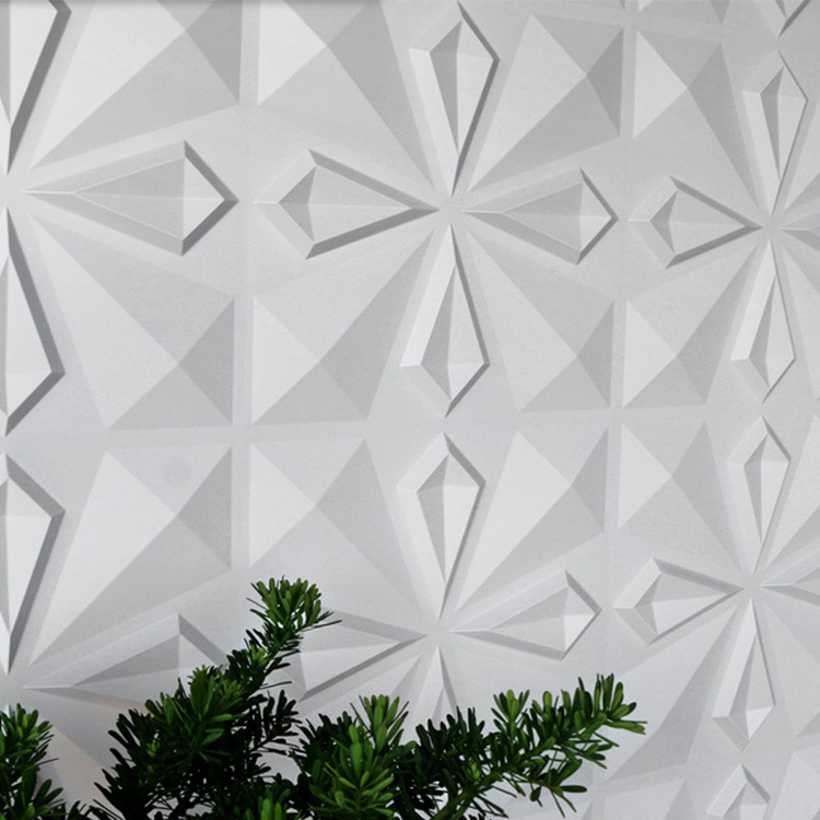 Geometric 3d Pvc Wall Panels Sound Insulation Wall Board Decor Pvc Wall Decorative