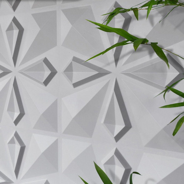 Geometric 3d Pvc Wall Panels Sound Insulation Wall Board Decor Pvc Wall Decorative