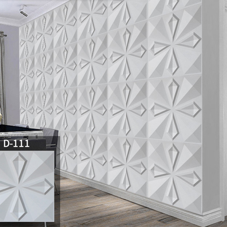 Geometric 3d Pvc Wall Panels Sound Insulation Wall Board Decor Pvc Wall Decorative