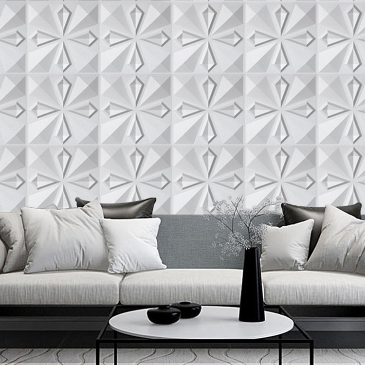 Geometric 3d Pvc Wall Panels Sound Insulation Wall Board Decor Pvc Wall Decorative