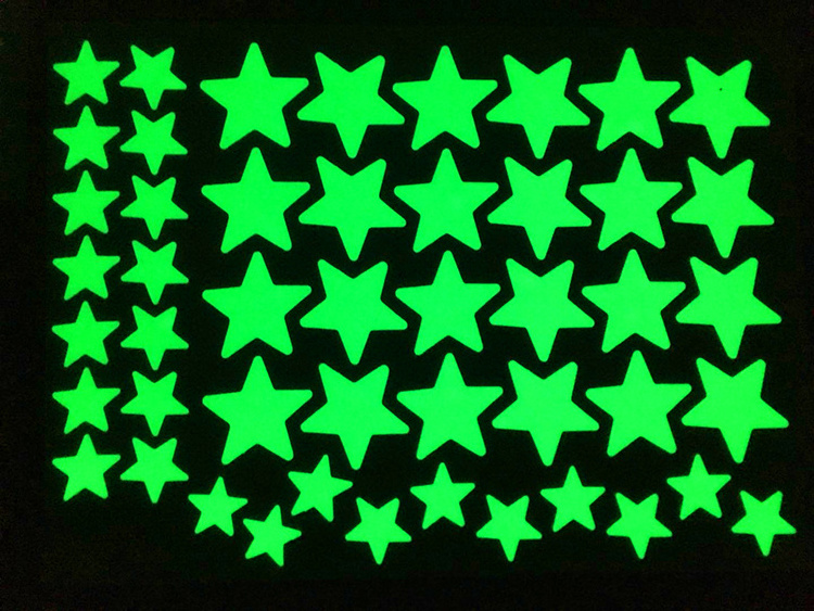 Custom Glow in The Dark Stars Wall Stickers for Kids Bedding Room