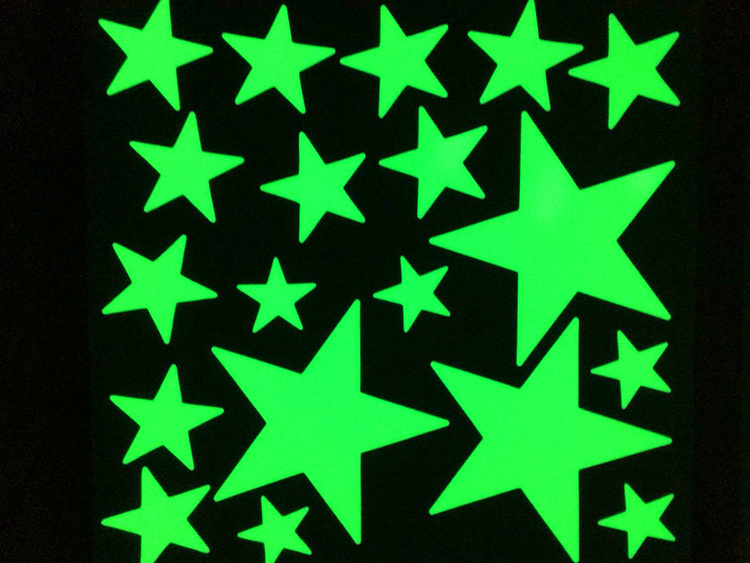 Custom Glow in The Dark Stars Wall Stickers for Kids Bedding Room