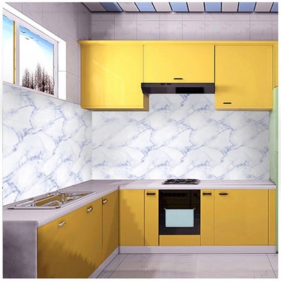 PVC Self Adhesive Wallpaper Marble Waterproof Kitchen Countertops Table Furniture Cupboard  Marble Wallpaper